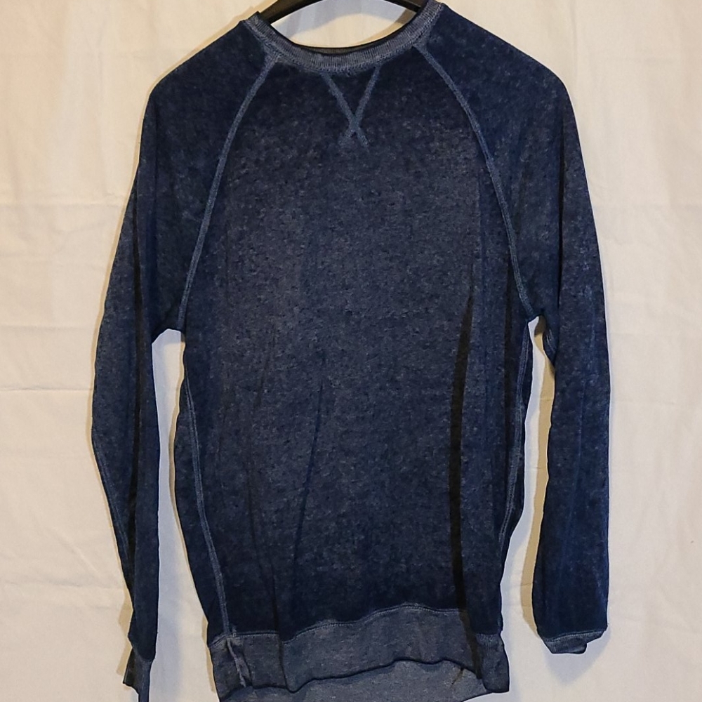 Fuzzy Blue thin Sweatshirt Crewneck